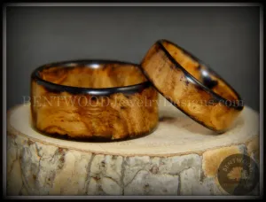 Bentwood Rings Set - "Classic Smokies" Bethlehem Olivewood Wood Ring Set