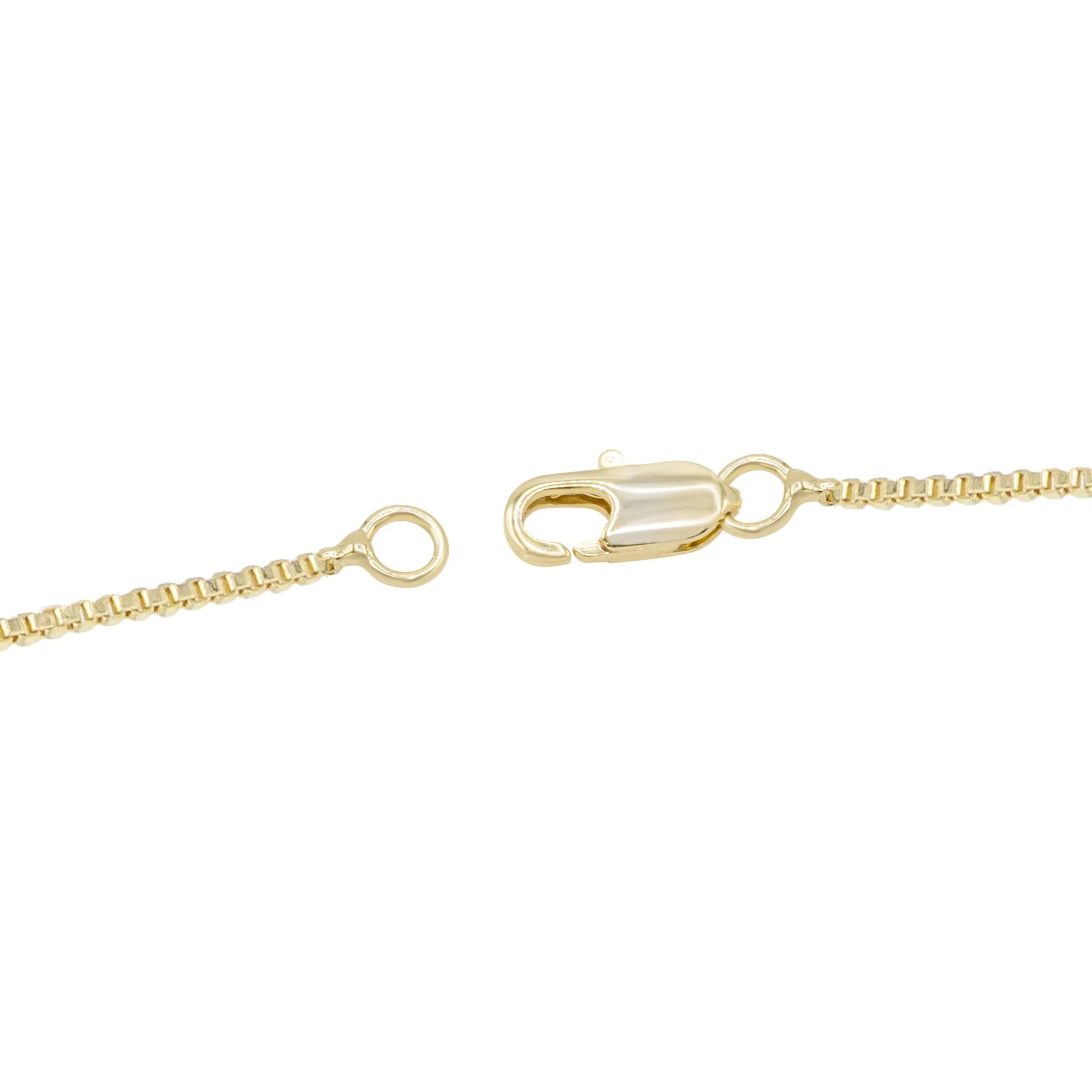 Cubic Zirconia Scissors Pendant 14K Gold Filled Necklace Set
