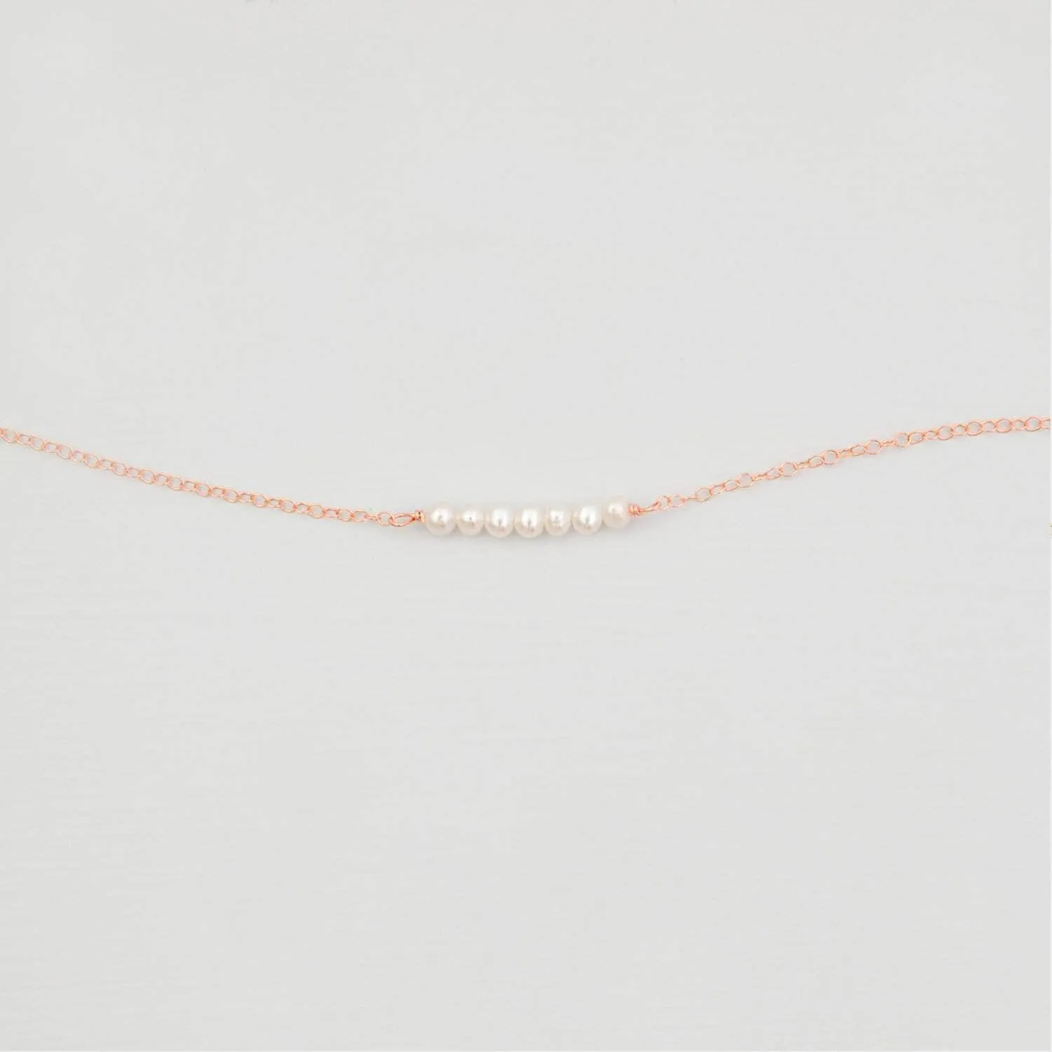 Freshwater Pearl Bar Necklace - 'Sia'