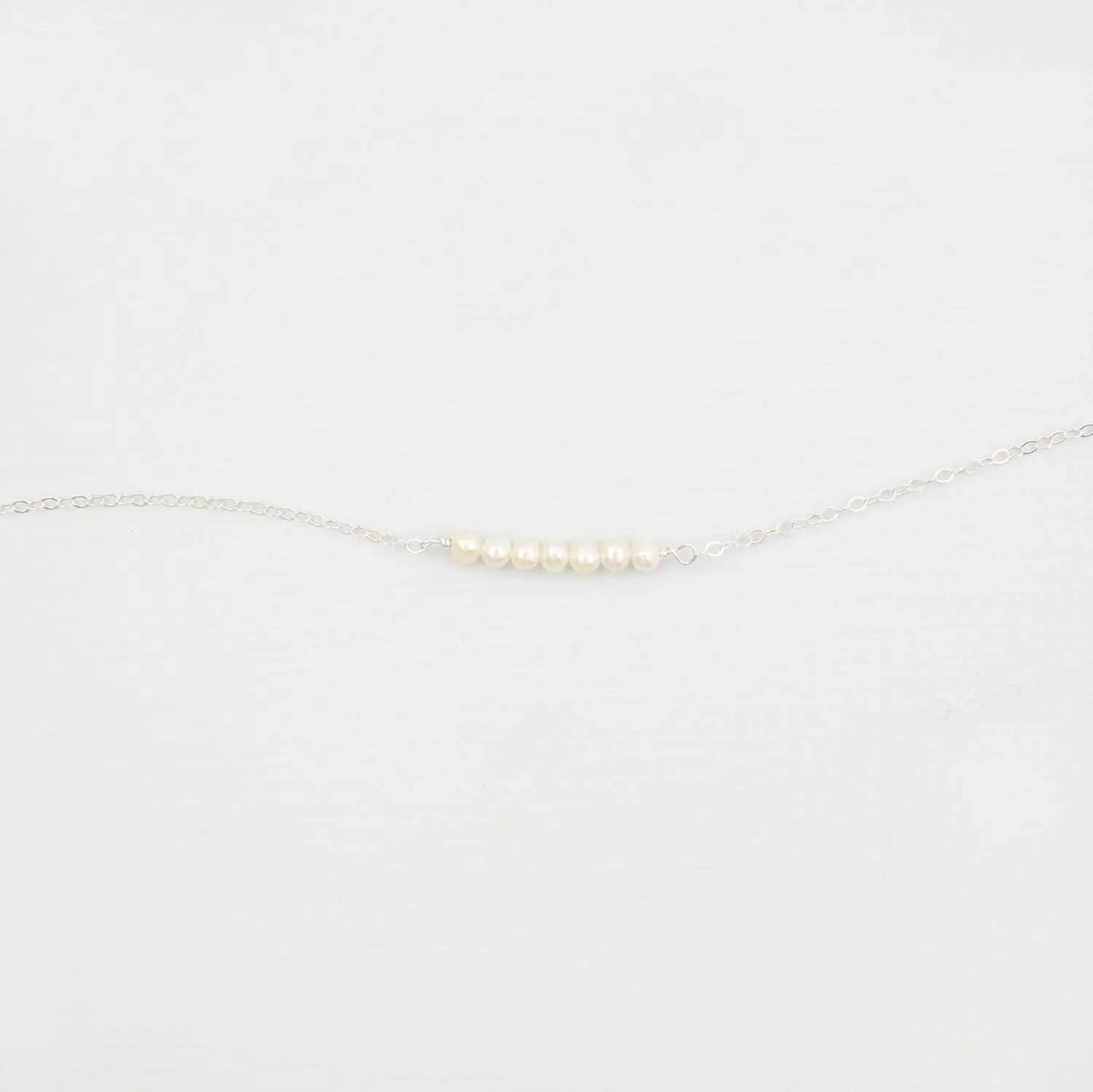 Freshwater Pearl Bar Necklace - 'Sia'