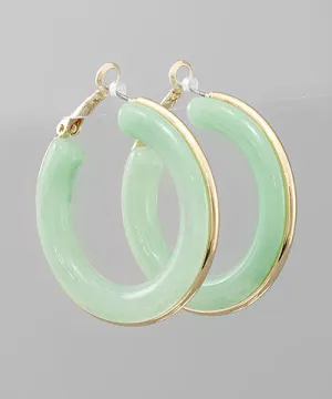 Metal Outline Acrylic Hoops