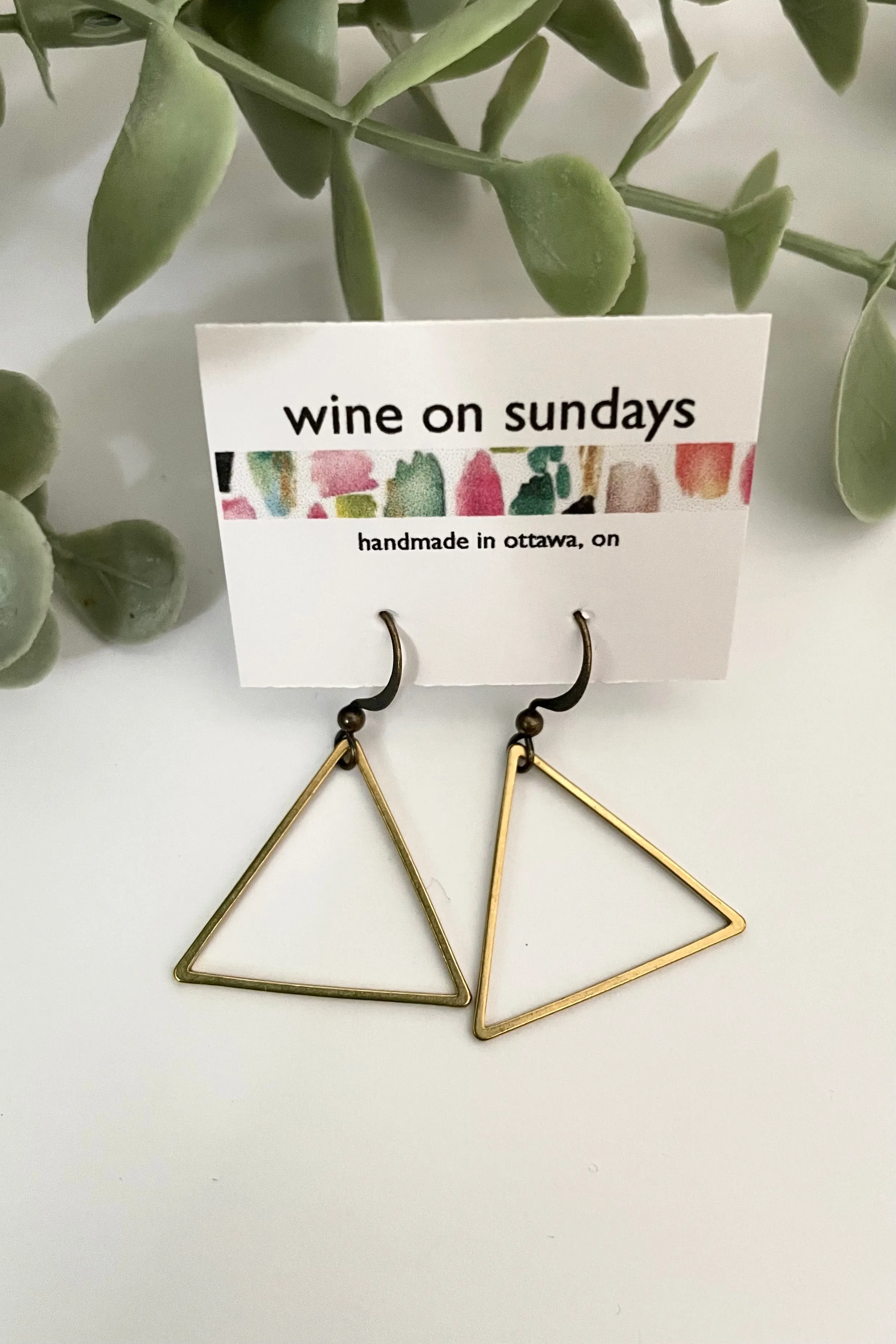 Olivia Triangle Earrings