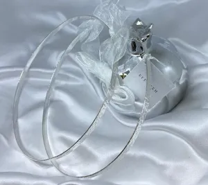 Wedding Crowns (Stefana) - SIlver Hammered Deluxe