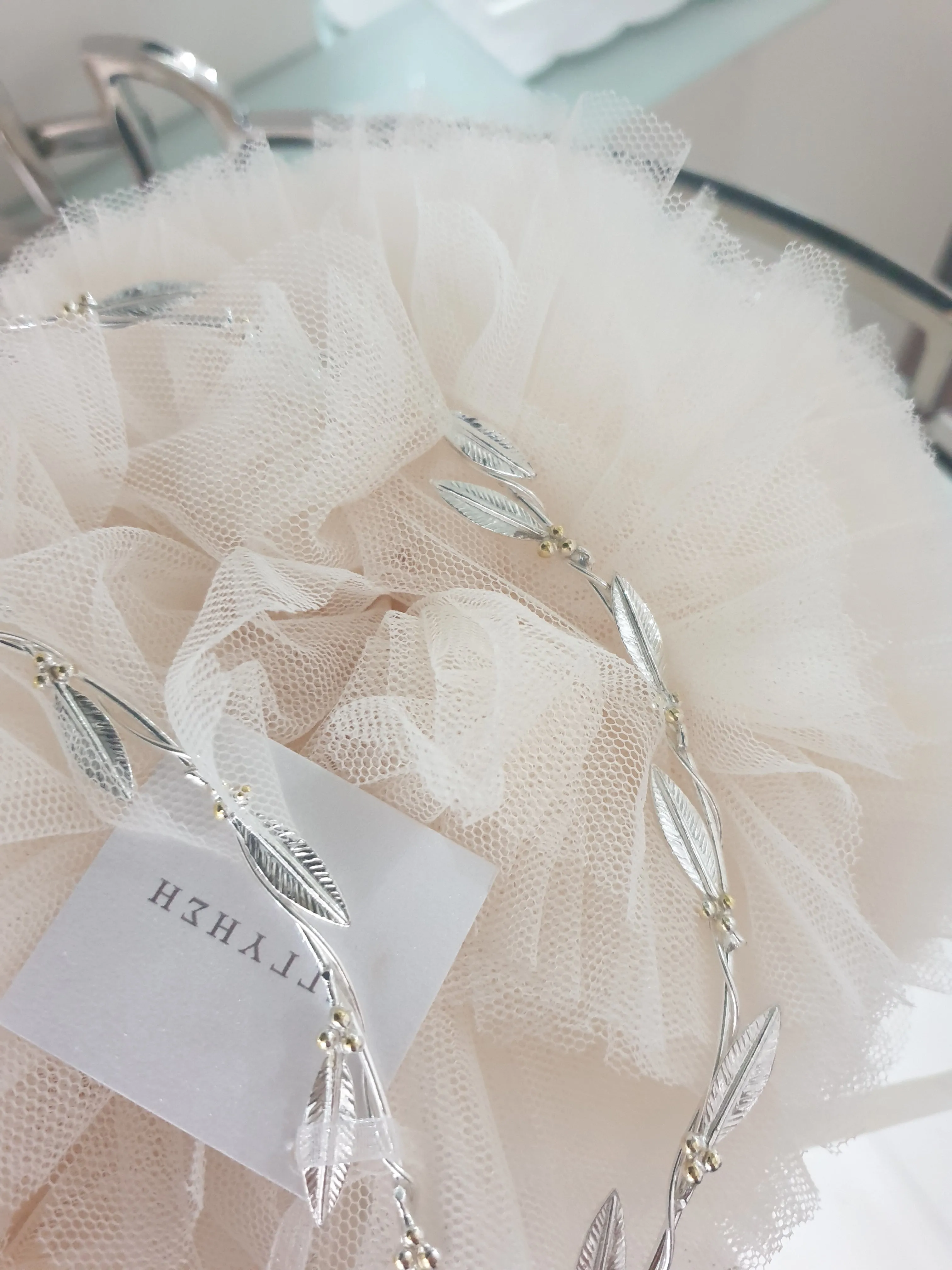 Wedding Crowns (Stefana) -  Silver Leaf Deluxe