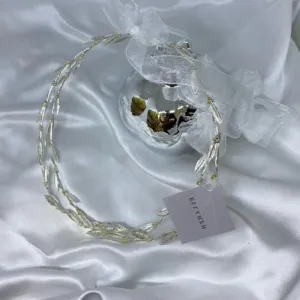 Wedding Crowns (Stefana) - Silver Olive Leaf Deluxe - Two Toned