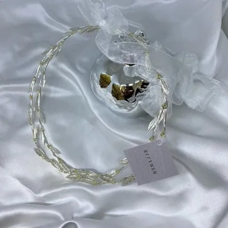 Wedding Crowns (Stefana) - Silver Olive Leaf Deluxe - Two Toned